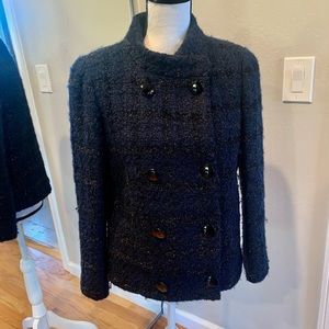 JCrew COLLECTION evening jacket in midnight blue - size 6
